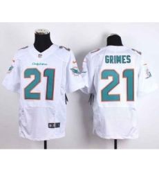 nike nfl jerseys miami dolphins 21 grimes white[Elite][grimes]