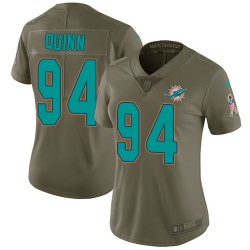 Nike Dolphins #94 Robert Quinn Olive Womens Stitched NFL Limited 2017 Salute to Service Jersey Nike Dolphins #94 Robert Quinn Olive Womens Stitched NFL Limited 2017 Salute to Service Jersey