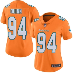 Nike Dolphins #94 Robert Quinn Orange Womens Stitched NFL Limited Rush Jersey Nike Dolphins #94 Robert Quinn Orange Womens Stitched NFL Limited Rush Jersey