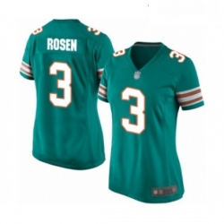 Womens Miami Dolphins 3 Josh Rosen Game Aqua Green Alternate Football Jersey Womens Miami Dolphins 3 Josh Rosen Game Aqua Green Alternate Football Jersey