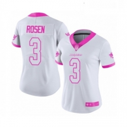 Womens Miami Dolphins 3 Josh Rosen Limited White Pink Rush Fashion Football Jersey Womens Miami Dolphins 3 Josh Rosen Limited White Pink Rush Fashion Football Jersey