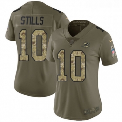 Womens Nike Miami Dolphins 10 Kenny Stills Limited OliveCamo 2017 Salute to Service NFL Jersey Womens Nike Miami Dolphins 10 Kenny Stills Limited OliveCamo 2017 Salute to Service NFL Jersey