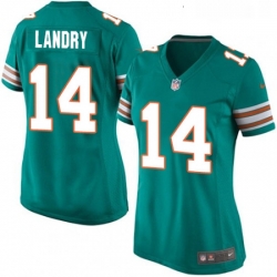 Womens Nike Miami Dolphins 14 Jarvis Landry Game Aqua Green Alternate NFL Jersey Womens Nike Miami Dolphins 14 Jarvis Landry Game Aqua Green Alternate NFL Jersey