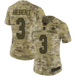 Nike Saints #3 Bobby Hebert Camo Women Stitched NFL Limited 2018 Salute to Service Jersey Nike Saints #3 Bobby Hebert Camo Women Stitched NFL Limited 2018 Salute to Service Jersey