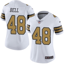 Nike Saints #48 Vonn Bell White Womens Stitched NFL Limited Rush Jersey Nike Saints #48 Vonn Bell White Womens Stitched NFL Limited Rush Jersey