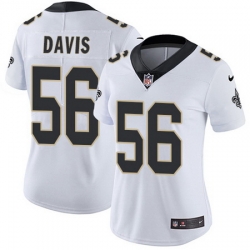 Nike Saints #56 DeMario Davis White Womens Stitched NFL Vapor Untouchable Limited Jersey Nike Saints #56 DeMario Davis White Womens Stitched NFL Vapor Untouchable Limited Jersey