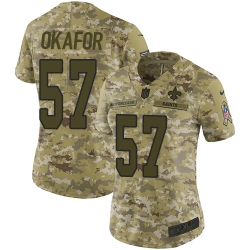 Nike Saints #57 Alex Okafor Camo Women Stitched NFL Limited 2018 Salute to Service Jersey Nike Saints #57 Alex Okafor Camo Women Stitched NFL Limited 2018 Salute to Service Jersey