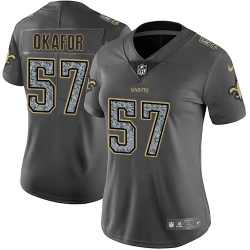 Nike Saints #57 Alex Okafor Gray Static Womens NFL Vapor Untouchable Game Jersey Nike Saints #57 Alex Okafor Gray Static Womens NFL Vapor Untouchable Game Jersey