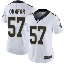 Nike Saints #57 Alex Okafor White Womens Stitched NFL Vapor Untouchable Limited Jersey Nike Saints #57 Alex Okafor White Womens Stitched NFL Vapor Untouchable Limited Jersey