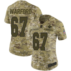 Nike Saints #67 Larry Warford Camo Women Stitched NFL Limited 2018 Salute to Service Jersey Nike Saints #67 Larry Warford Camo Women Stitched NFL Limited 2018 Salute to Service Jersey