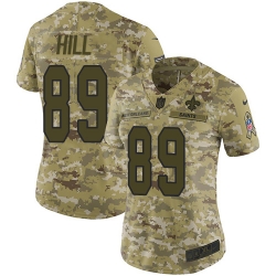 Nike Saints #89 Josh Hill Camo Women Stitched NFL Limited 2018 Salute to Service Jersey Nike Saints #89 Josh Hill Camo Women Stitched NFL Limited 2018 Salute to Service Jersey