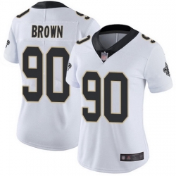 Saints 90 Malcom Brown White Womens Stitched Football Vapor Untouchable Limited Jersey Saints 90 Malcom Brown White Womens Stitched Football Vapor Untouchable Limited Jersey