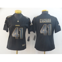 Women Nike Saints 41 Alvin Kamara Black Gold Vapor Untouchable Limited Jersey Women Nike Saints 41 Alvin Kamara Black Gold Vapor Untouchable Limited Jersey