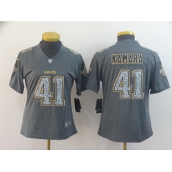 Women Nike Saints 41 Alvin Kamara Gray Camo Vapor Untouchable Limited Jersey Women Nike Saints 41 Alvin Kamara Gray Camo Vapor Untouchable Limited Jersey