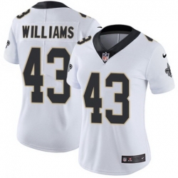 Women Nike Saints 43 Marcus Williams White Women Vapor Untouchable Limited Jersey Women Nike Saints 43 Marcus Williams White Women Vapor Untouchable Limited Jersey