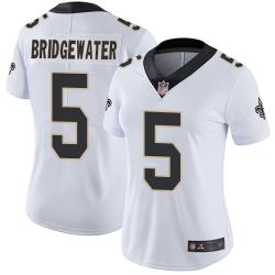 Women Saints 5 Teddy Bridgewater White Stitched Football Vapor Untouchable Limited Jersey Women Saints 5 Teddy Bridgewater White Stitched Football Vapor Untouchable Limited Jersey