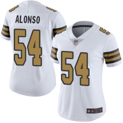 Women Saints 54 Kiko Alonso White Vapor Untouchable Rush Limited Football Jersey Women Saints 54 Kiko Alonso White Vapor Untouchable Rush Limited Football Jersey