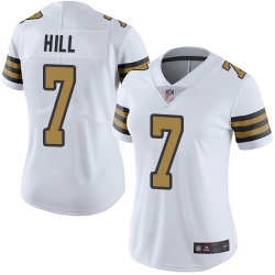 Women Saints 7 Taysom Hill White Stitched Football Limited Rush Jersey Women Saints 7 Taysom Hill White Stitched Football Limited Rush Jersey