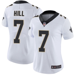 Women Saints 7 Taysom Hill White Stitched Football Vapor Untouchable Limited Jersey Women Saints 7 Taysom Hill White Stitched Football Vapor Untouchable Limited Jersey