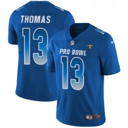 Womens Nike New Orleans Saints 13 Michael Thomas Limited Royal Blue 2018 Pro Bowl NFL Jersey Womens Nike New Orleans Saints 13 Michael Thomas Limited Royal Blue 2018 Pro Bowl NFL Jersey