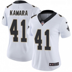 Womens Nike New Orleans Saints 41 Alvin Kamara Elite White NFL Jersey Womens Nike New Orleans Saints 41 Alvin Kamara Elite White NFL Jersey