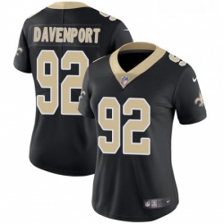 Womens Nike New Orleans Saints 92 Marcus Davenport Black Team Color Stitched NFL Vapor Untouchable Limited Jersey Womens Nike New Orleans Saints 92 Marcus Davenport Black Team Color Stitched NFL Vapor Untouchable Limited Jersey