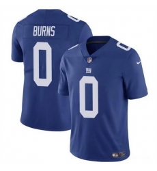 Men New York Giants 0 Brian Burns Blue Vapor Untouchable Limited Stitched Jersey