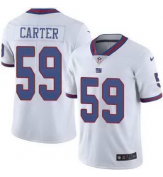 Nike Giants 59 Lorenzo Carter White Color Rush Limited Jersey