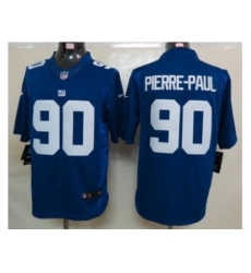 Nike New York Giants 90 Jason Pierre-Paul Blue Limited NFL Jersey