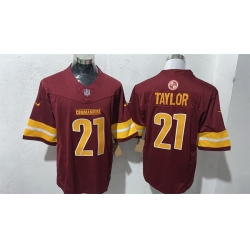 Men Washington Commanders  21 Sean Taylor Burgundy F U S E  Vapor Limited Stitched Football Jersey