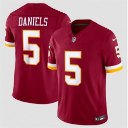 Men Washington Commanders  5 Jayden Daniels Burgundy 2026 F U S E  Vapor Limited Stitched Football Jersey