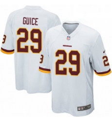 Mens Nike Washington Redskins 29 Derrius Guice Game White NFL Jersey