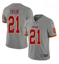 Redskins 21 Sean Taylor Gray Men Stitched Football Limited Inverted Legend Jersey