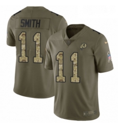 Youth Nike Washington Redskins 11 Alex Smith Limited OliveCamo 2017 Salute to Service NFL Jersey