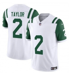 Men New York Jets 2 Tyrod Taylor White 2024 F U S E  Classic Alternate Vapor Untouchable Limited Stitched Jersey