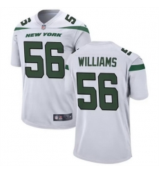 Men New York Jets 56 Quincy Williams White Stitched Game JerseyS