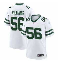 Men New York Jets 56 Quincy Williams White Stitched Game Jersey