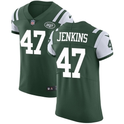 Men Nike Jets #47 Jordan Jenkins Green Team Color Stitched NFL Vapor Untouchable Elite Jersey Men Nike Jets #47 Jordan Jenkins Green Team Color Stitched NFL Vapor Untouchable Elite Jersey