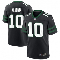 Mens New York Jets 10 Cade Klubnik Black 2026 Draft F U S E Vapor Untouchable Limited Stitched Jersey