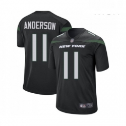 Mens New York Jets 11 Robby Anderson Game Black Alternate Football Jersey Mens New York Jets 11 Robby Anderson Game Black Alternate Football Jersey
