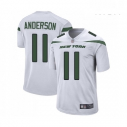 Mens New York Jets 11 Robby Anderson Game White Football Jersey Mens New York Jets 11 Robby Anderson Game White Football Jersey