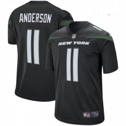 Mens New York Jets 11 Robby Anderson Nike Black Player Game Jersey Mens New York Jets 11 Robby Anderson Nike Black Player Game Jersey