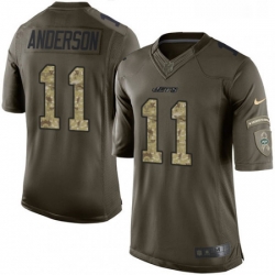 Mens Nike New York Jets 11 Robby Anderson Limited Green Salute to Service NFL Jersey Mens Nike New York Jets 11 Robby Anderson Limited Green Salute to Service NFL Jersey