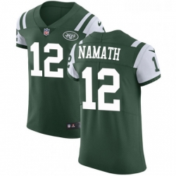 Mens Nike New York Jets 12 Joe Namath Elite Green Team Color NFL Jersey Mens Nike New York Jets 12 Joe Namath Elite Green Team Color NFL Jersey