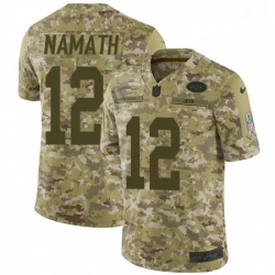 Mens Nike New York Jets 12 Joe Namath Limited Camo 2018 Salute to Service NFL Jersey Mens Nike New York Jets 12 Joe Namath Limited Camo 2018 Salute to Service NFL Jersey