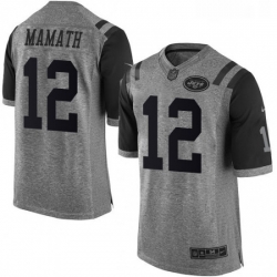 Mens Nike New York Jets 12 Joe Namath Limited Gray Gridiron NFL Jersey Mens Nike New York Jets 12 Joe Namath Limited Gray Gridiron NFL Jersey