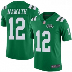Mens Nike New York Jets 12 Joe Namath Limited Green Rush Vapor Untouchable NFL Jersey Mens Nike New York Jets 12 Joe Namath Limited Green Rush Vapor Untouchable NFL Jersey