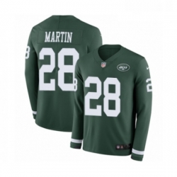 Mens Nike New York Jets 28 Curtis Martin Limited Green Therma Long Sleeve NFL Jersey Mens Nike New York Jets 28 Curtis Martin Limited Green Therma Long Sleeve NFL Jersey