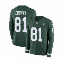 Mens Nike New York Jets 81 Quincy Enunwa Limited Green Therma Long Sleeve NFL Jersey Mens Nike New York Jets 81 Quincy Enunwa Limited Green Therma Long Sleeve NFL Jersey