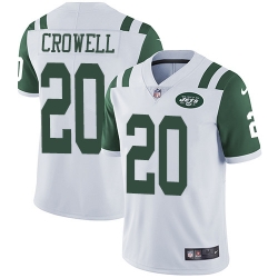 Nike Jets #20 Isaiah Crowell White Men Stitched NFL Vapor Untouchable Limited Jersey Nike Jets #20 Isaiah Crowell White Men Stitched NFL Vapor Untouchable Limited Jersey